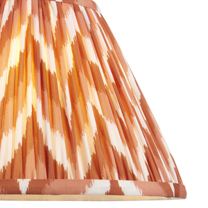 Endon Zigzag veckad lampskärm, aprikosorange, 30 cm small 1