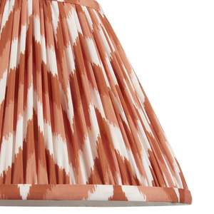 Endon Zigzag veckad lampskärm, aprikosorange, 30 cm small 2