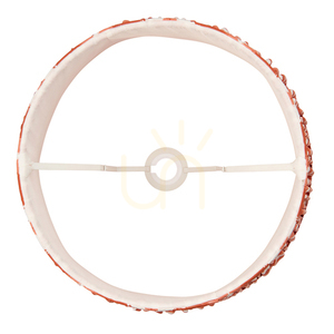 Endon Zigzag lampskärm, aprikosorange, 35 cm, E27 small 3