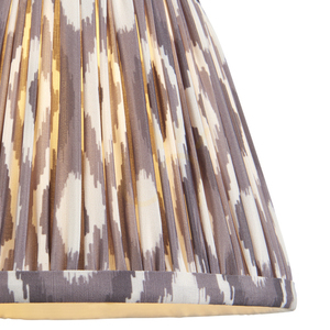 Lampskärm Endon Ikat grå tyg E14 20 cm 14,5 cm small 1