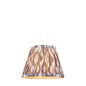 Lampskärm Endon Ikat grå tyg E14 20 cm 14,5 cm small 0