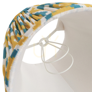 Lampskärm Ikat Gul/Jade Endon Tyg 16 cm E14 small 3
