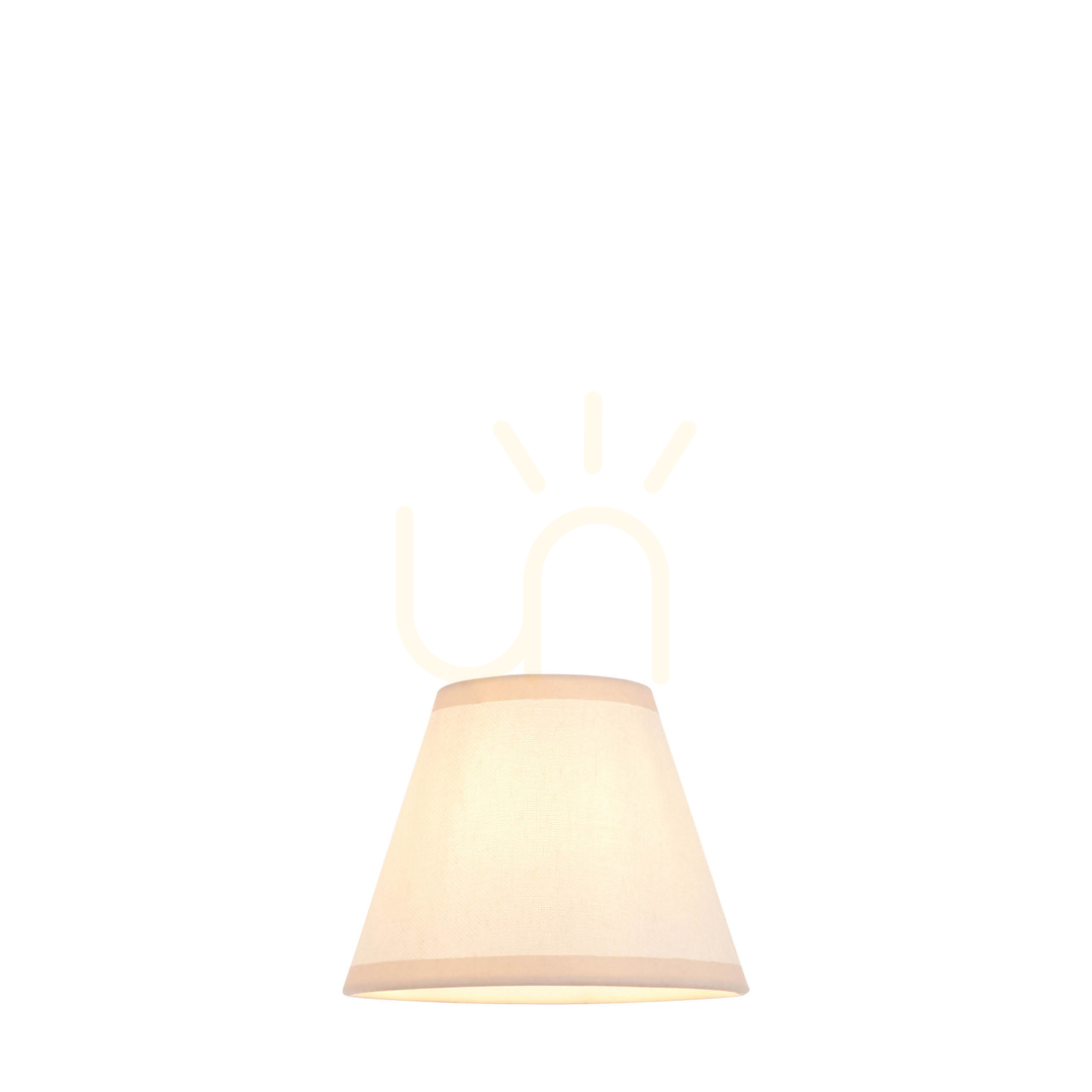 Kontrollera Lampskärm Endon Ivy Vit Tyg E14 16 cm Lampskärm Endon Ivy Vit Tyg E14 16 cm