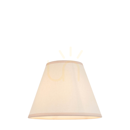 Kontrollera Lampskärm Endon Ivy Vit Tyg 25 cm E27
