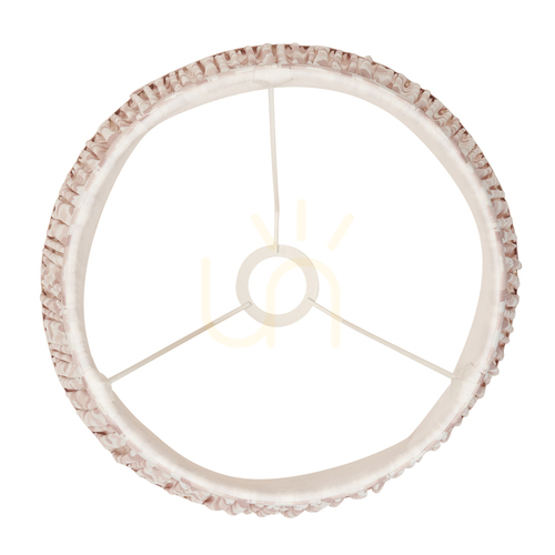 Kontrollera Endon Ikat beige plisserad lampskärm 35 cm E27/B22