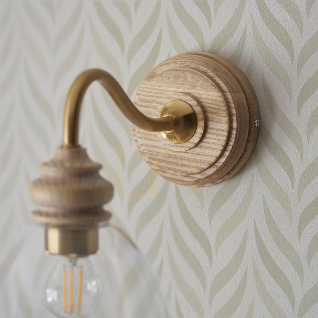 Förhandsvisning Vägglampa Endon Cotswold mässing E14 dimbar 22 cm Vägglampa Endon Cotswold mässing E14 dimbar 22 cm
