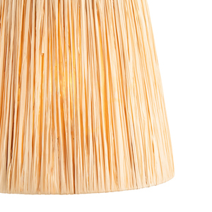 Lampskärm Endon Raffia svart naturfiber E27 20 cm small 1