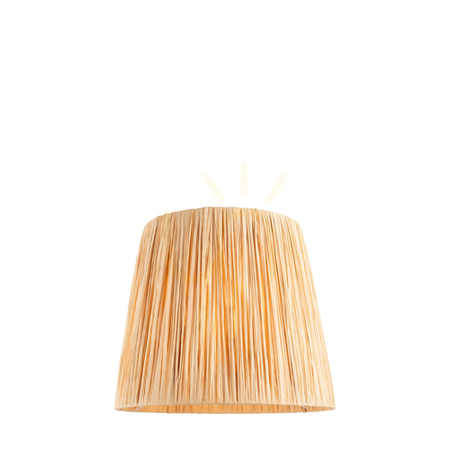 Kontrollera Lampskärm Endon Raffia svart naturfiber E27 20 cm