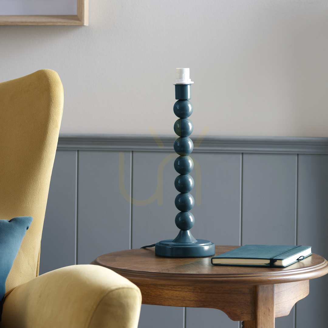 Utsikt Bordslampa Endon Higgledy blå stål E14 36,5 cm Bordslampa Endon Higgledy blå stål E14 36,5 cm