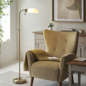 Stående lampa Endon Apotek Mässing E27 stål 110-140 cm small 1