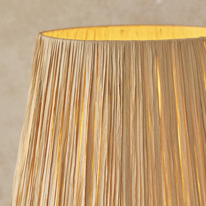 Endon Wriggle golvlampa mässing raffia E27 small 7