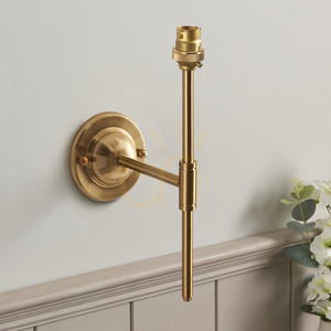 Vägglampa Endon Dome T Bar Mässing Stål B22 Dimbbar 1 ljuspunkt small 1