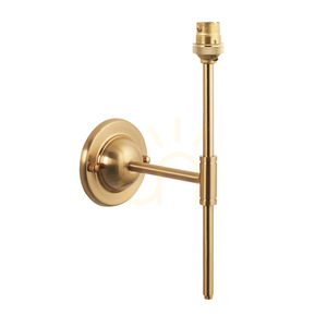 Vägglampa Endon Dome T Bar Mässing Stål B22 Dimbbar 1 ljuspunkt small 0
