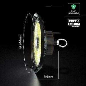V-TAC LED UFO high bay CREE CHIP IP65 ALU armatur 135Lm/W 100W VT-91102 4000K 15500lm 6 års garanti small 1