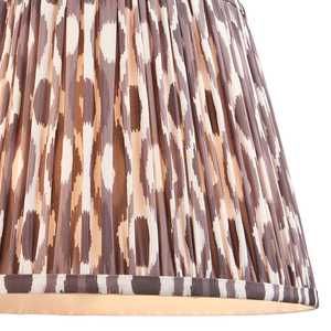 Lampskärm Endon Ikat Grå Pärlgrå Tyg E27 35 cm small 1