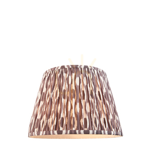 Lampskärm Endon Ikat Grå Pärlgrå Tyg E27 35 cm small 0