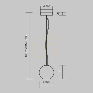 BASIC TEXTURE pendellampa MOD461PL-01BG Maytoni small 6