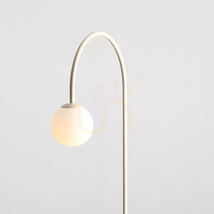 Aldex Una Cream golvlampa, krämfärgad, 157 cm, 1116A9 small 3