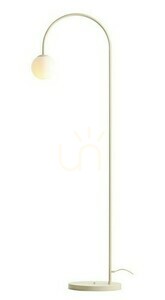 Aldex Una Cream golvlampa, krämfärgad, 157 cm, 1116A9 small 0
