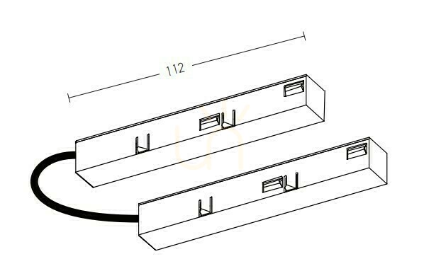 Utsikt Adapter L-kontakt 354x18x17mm Vit ZAMBELIS Adapter L-kontakt 354x18x17mm Vit ZAMBELIS