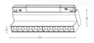 Grilllampa 12W 3000k svart dimbar ZAMBELIS small 1