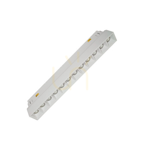 Kontrollera Rasterarmatur för 48 V magnetskena, LED 8 W, 3000 K, DALI, vit, ZAMBELIS 2091-3W