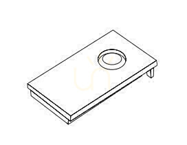 Vit ändlock för Zambelis 2099-W magnetisk infälld skena 1 Vit ändlock för Zambelis 2099-W magnetisk infälld skena small 1