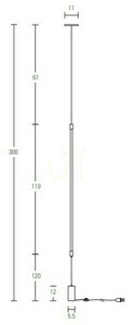 22W LED-lampa 22W 3000k Aluminium Svart Matt ZAMBELIS small 2