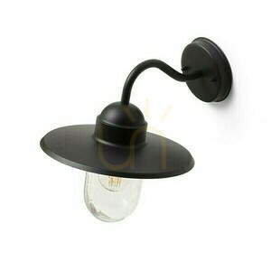 Beacon vägglampa för utomhusbruk Svart texturerat glas 230 V E27 60 W Ip44 small 1