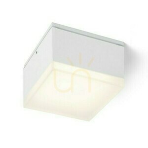 Plafonds Utomhus Orin Sq Tak Vit Satin Akryl 230 V Led 10 W Ip54 3000 K