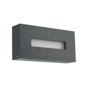 Utomhusvägglampa Lutec ARTEO LED 12W grå aluminium 5117002454 small 1