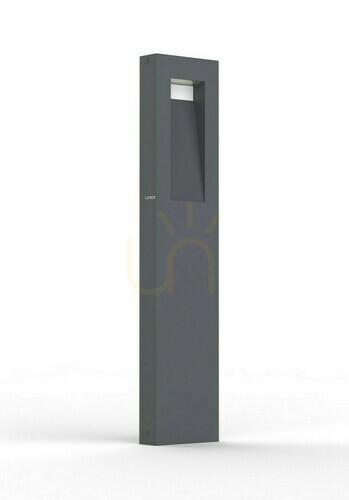 Kontrollera Utomhusstolpe Lutec ARTEO LED 12,5 W grafitgrå 75 cm aluminium 7217001454