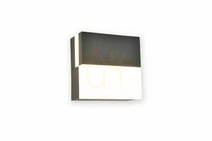 Lutec DOMINO LED-vägglampa utomhus 17W 3000K IP65 grå small 1