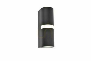 Utomhusvägglampa Lutec MIKA svart LED 19 cm 5117201012 small 1