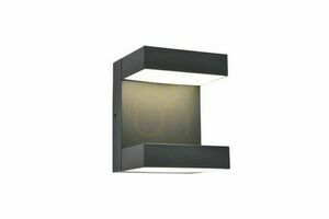 Vägglampa utomhus Lutec TWISTO LED 13W grå aluminium 5116303118 small 1