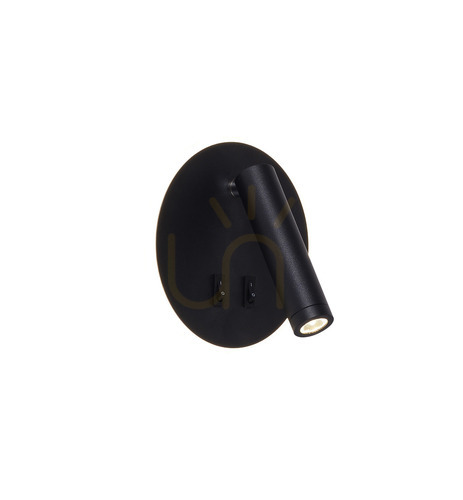 Kontrollera Vägglampa CIRCA W4107-BK Svart 1xLED