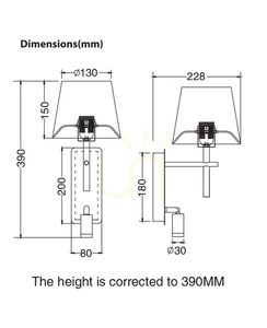 LUNA vägglampa W4106-2AB+WH Brun 1xE27 1 LUNA vägglampa W4106-2AB+WH Brun 1xE27 small 1