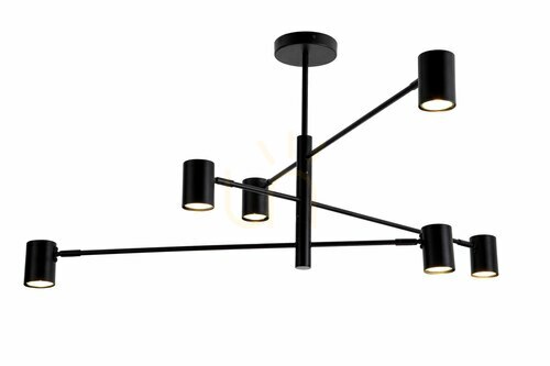 Kontrollera PEDRO PEN4104-6BK Pendellampa Svart 6xGU10