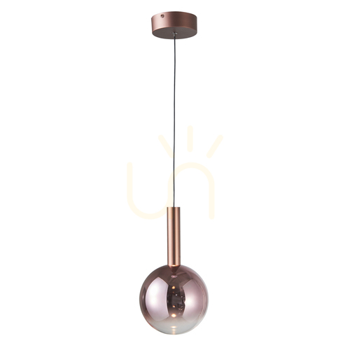 Kontrollera Italux Koppar LED pendellampa 20 cm PND-24038-1A-COPP