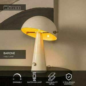 Bordslampa Lucide BARONE beige metall retro 38 cm 65502/52/41 small 3