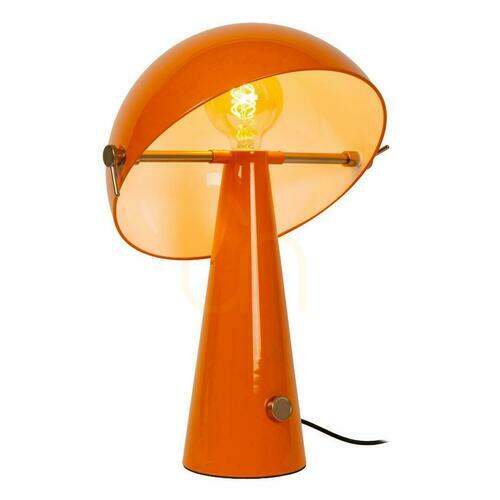Kontrollera Bordslampa Lucide BARONE orange metall retro E27 38 cm 65502/52/53