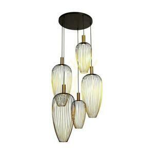 Lucide AURELIE taklampa guld svart metall 5 ljuspunkter 21442/15/10 small 1