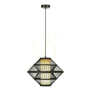 Lucide PASQUINO taklampa svart naturfanér Japandi 40 cm 21445/40/30 small 1