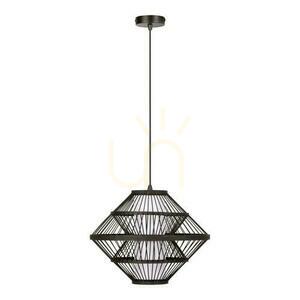 Lucide PASQUINO taklampa svart naturfanér Japandi 40 cm 21445/40/30 small 2