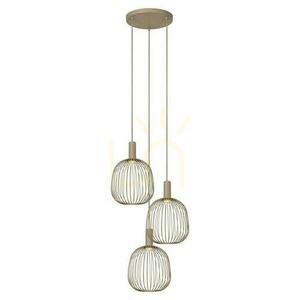 Pendant Lights Lucide Esterel Beige Metall 3-Ljus 50 cm 21446/13/41 small 1