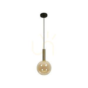 Pendellampa Lucide JOSIANE Koppar/Svart Glas Metall 18 cm 21441/01/62 small 1