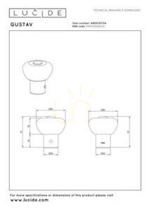 Bordslampa Lucide GUSTAV LED dimbar med USB 44521/01/34 small 7