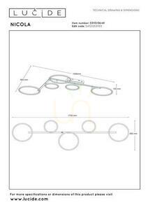 Plafond Lucide Nicola beige LED 37W 49 cm 53113/36/41 small 8