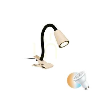 Lucide JASPER krämfärgad klämlampa 1×GU10 65206/11/38 small 0