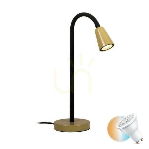 Kontrollera Lucide JASPER bordslampa grön metall GU10 65506/01/33